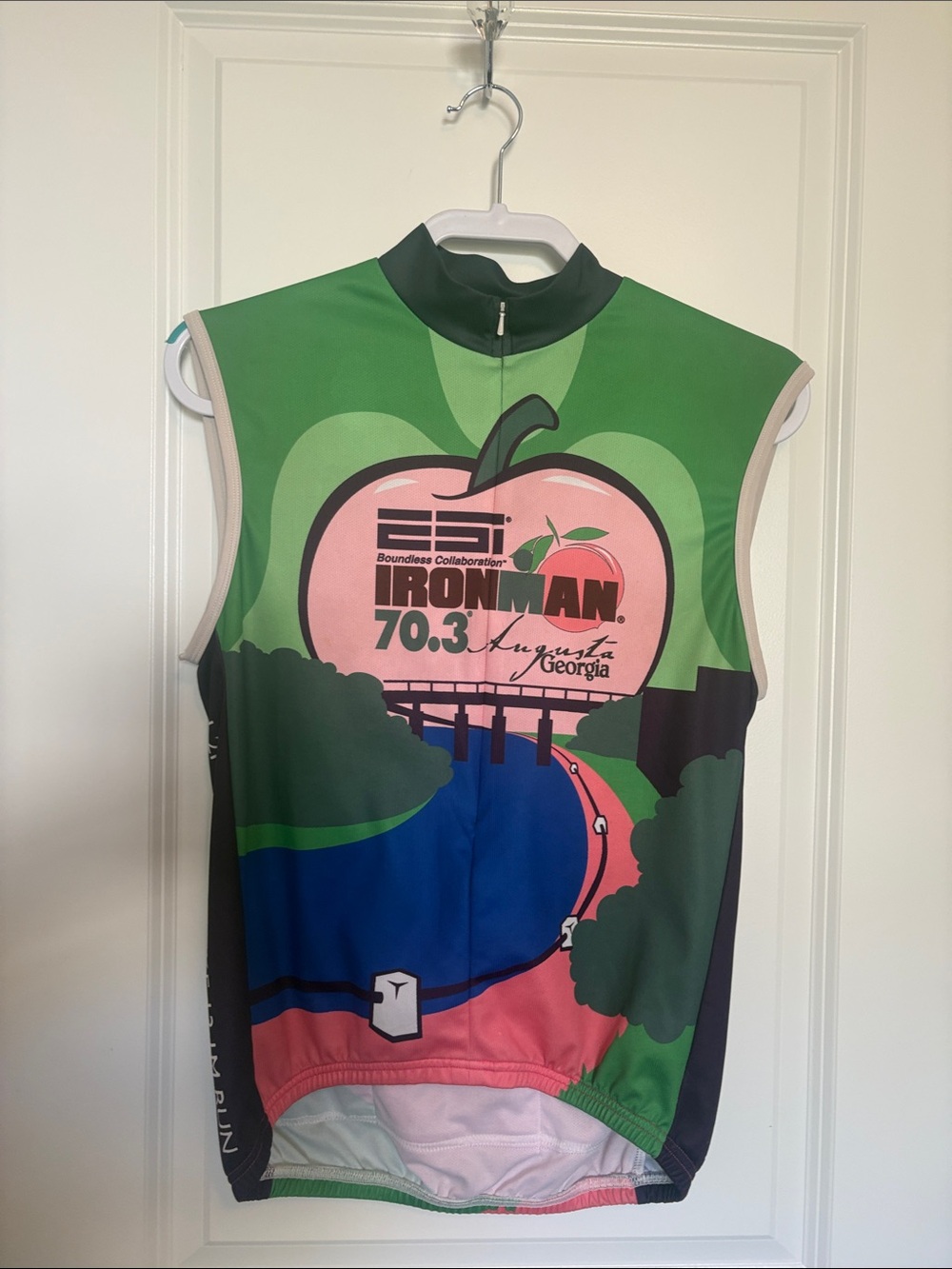 Ironman 70.3 Augusta K Sleeveless Bike Jersey Small Unisex